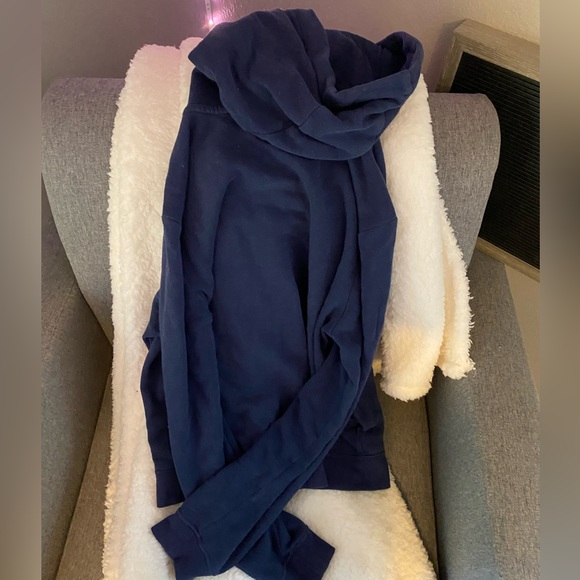 Blue Nike zip-up w/hood - Picture 3 of 3